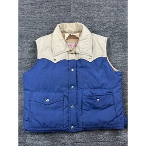 Vintage Natural High Down Vest Puffer Vest XL